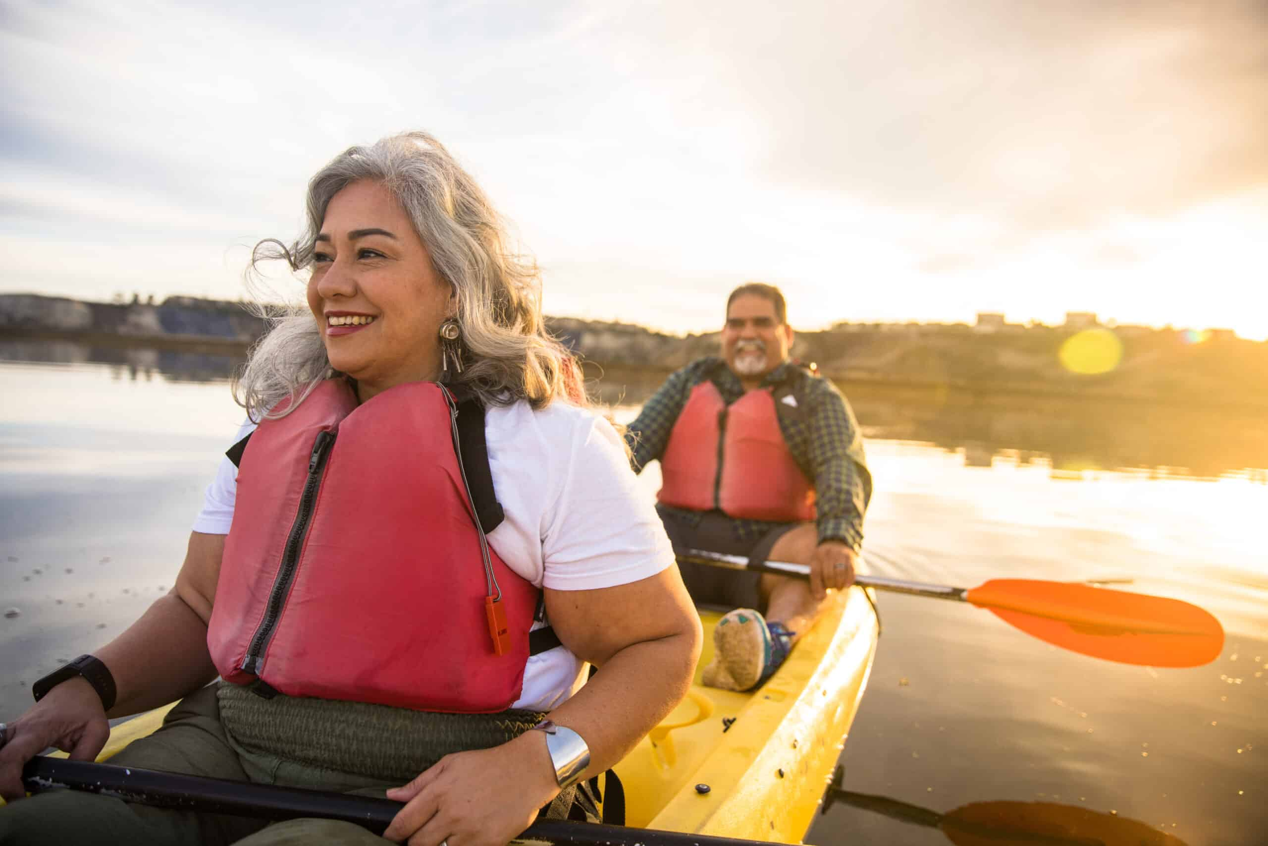 Senior Couple Kayaking